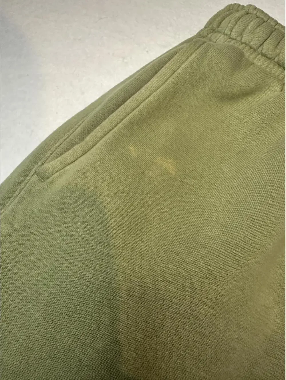 Nike Women's Green Khaki Sweatpants XXL Elastic Waistband Side & Back Pockets